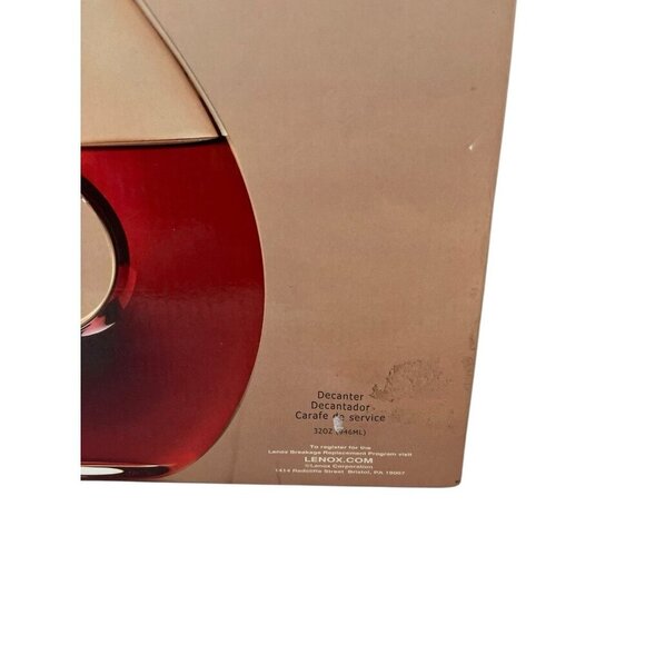 LENOX Tuscany Classics Collection Decanter Clear Glass 32oz Crystal NEW IN BOX - Picture 4 of 6